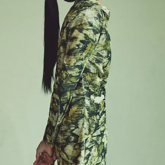 Pilcro Ruched Corduroy Shirt Dress - Picture 2 of 14